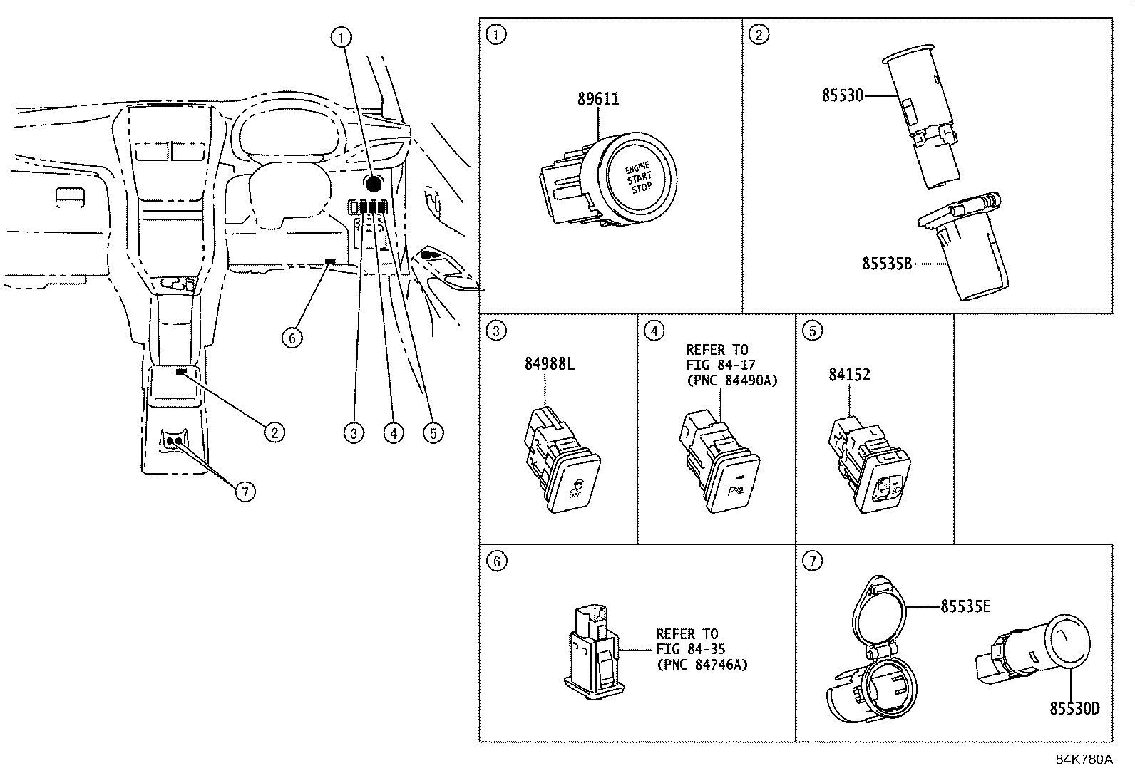 82662-0D680 COVER, RELAY BLOCK, UPPER, NO.1 product image