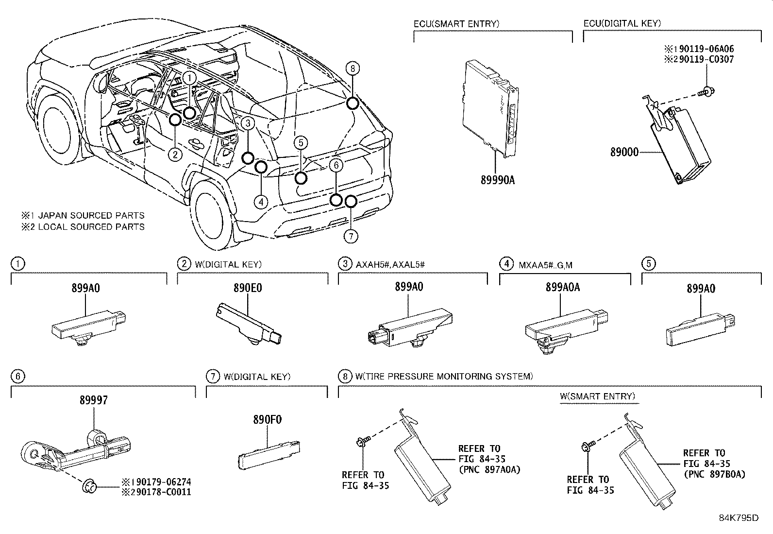 899A0-0R030 ANTENNA ASSY, INDOOR ELECTRICAL KEY, NO.2 product image