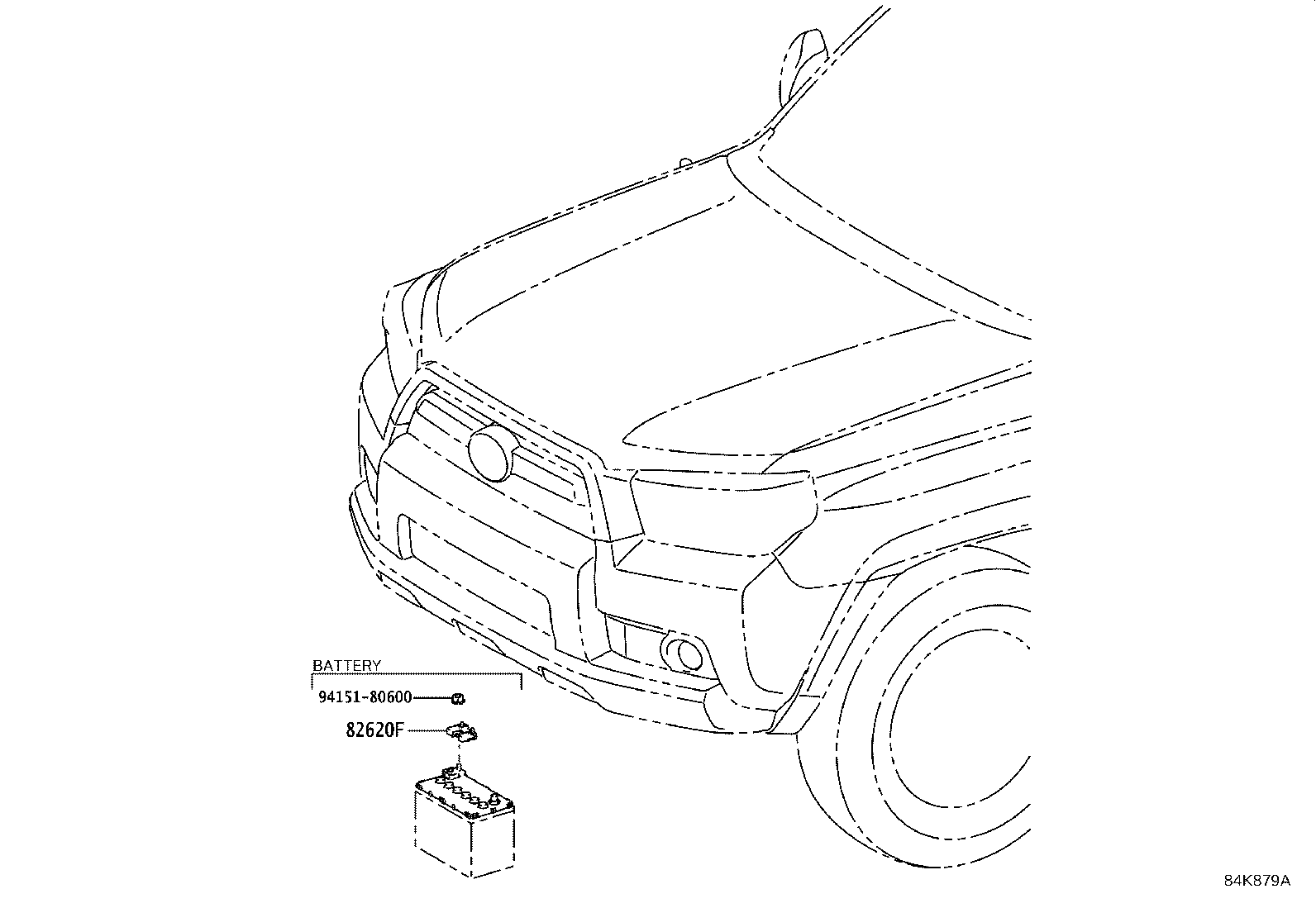 84332-35100 SWITCH ASSY, HAZARD WARNING SIGNAL product image