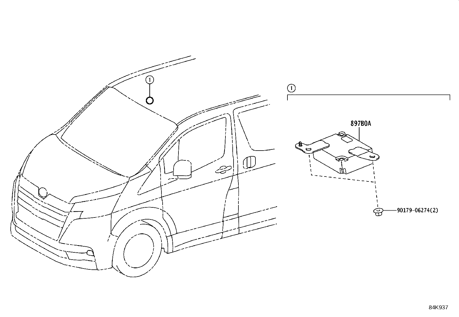 897B0-26050 RECEIVER ASSY, ELECTRICAL KEY & TPMS product image