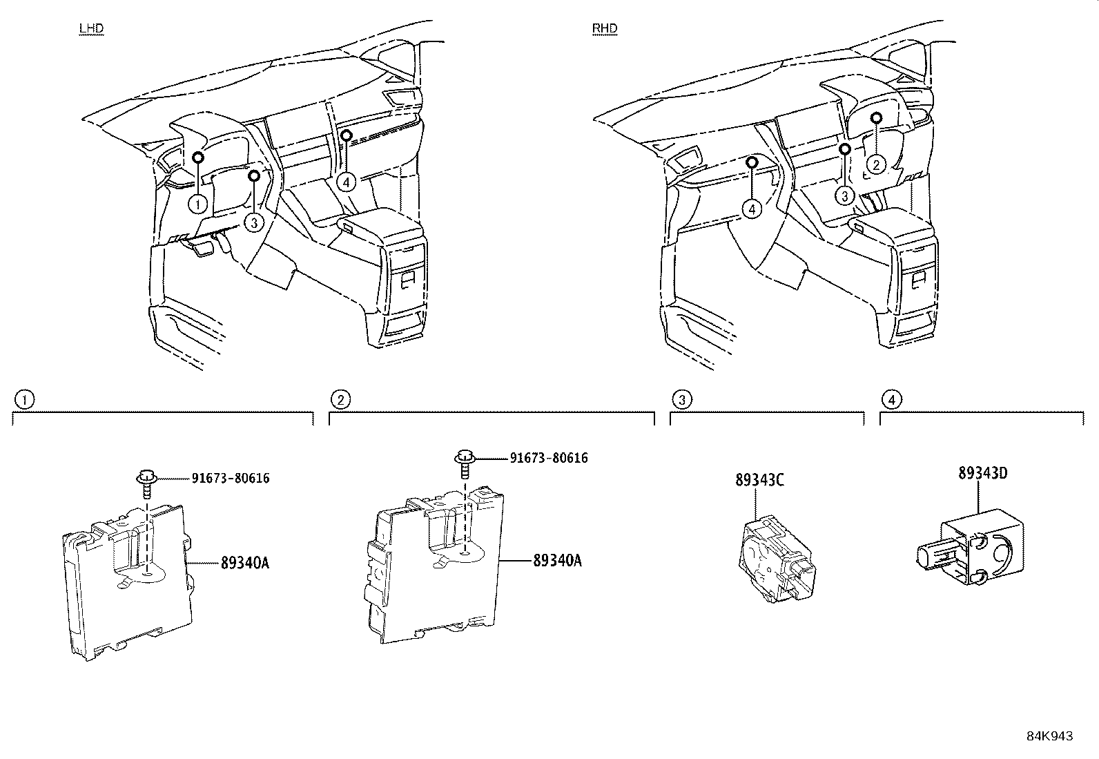 89340-58150 COMPUTER ASSY, CLEARANCE WARNING product image
