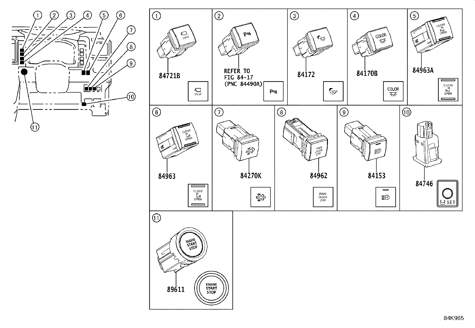 83150-26110 INDICATOR ASSY product image