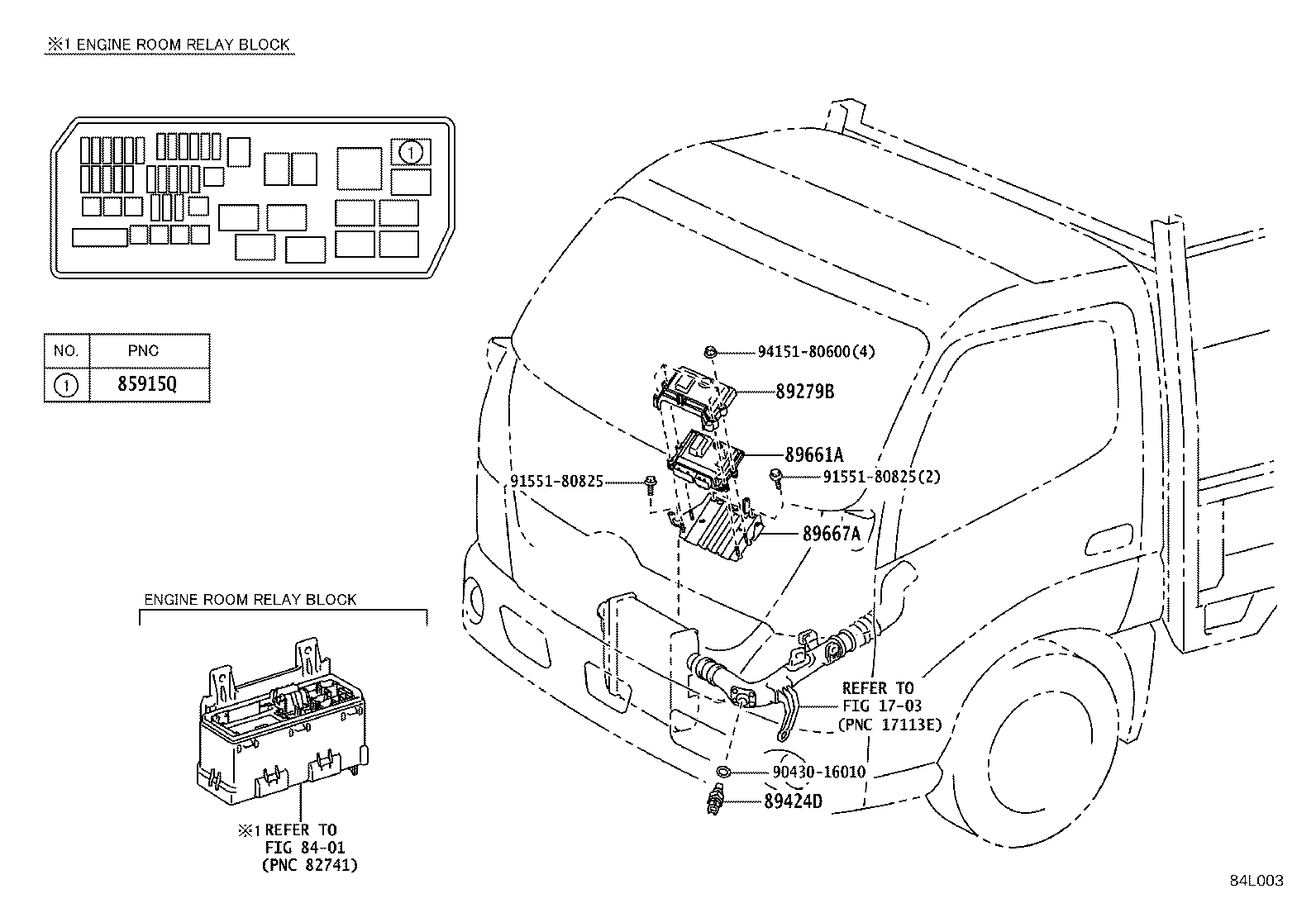 89667-37200 BRACKET, ENGINE CONTROL COMPUTER, NO.1 product image