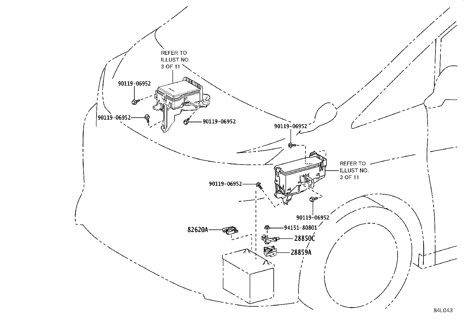84040-58030 MASTER SWITCH ASSY,MULTIPLEX NETWORK product image