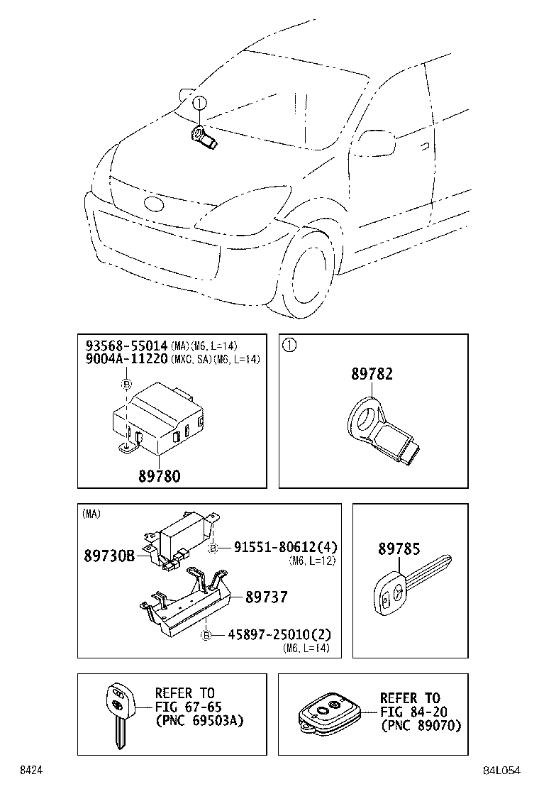 89780-B0010 COMPUTER ASSY, TRANSPONDER KEY product image