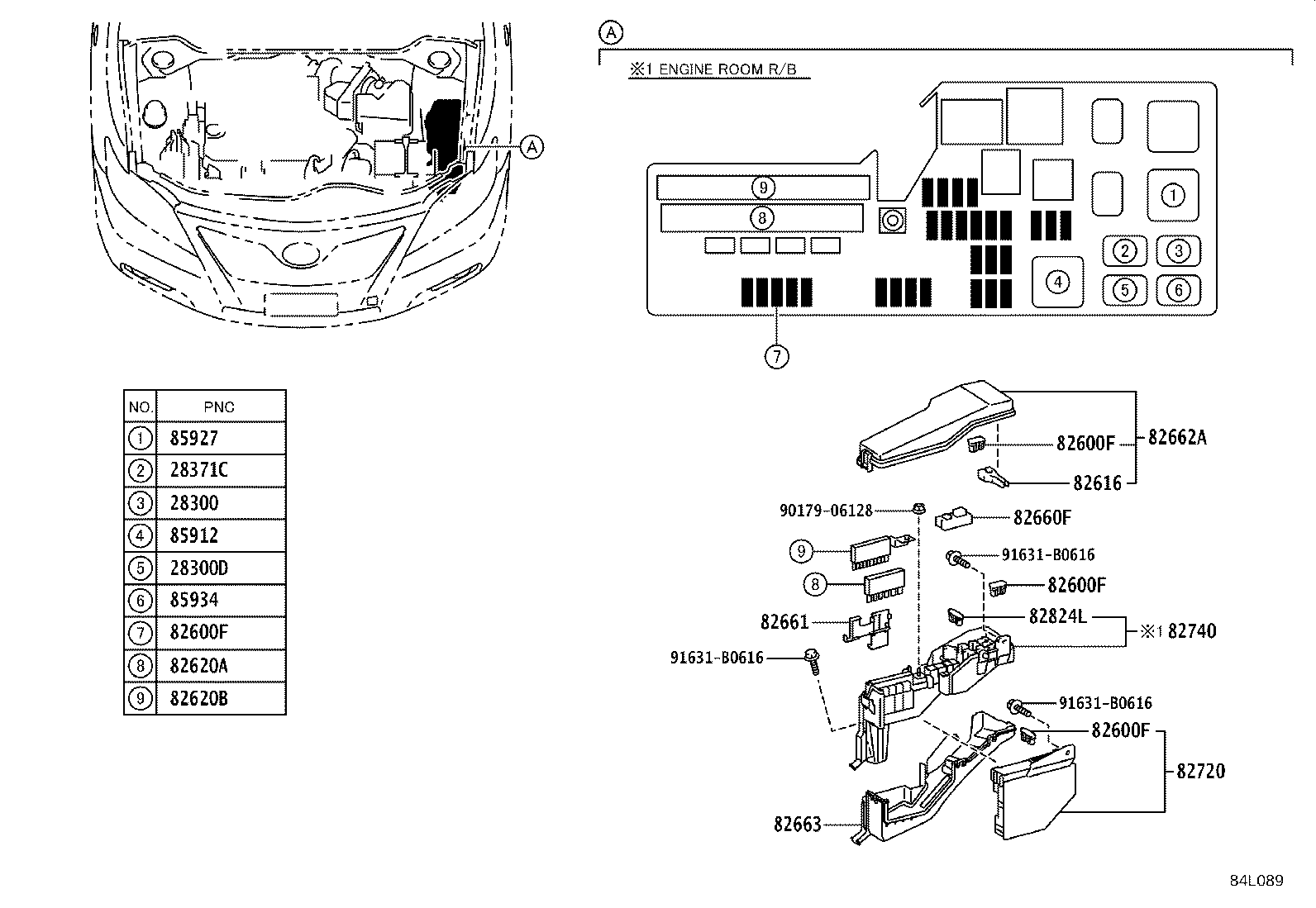 82730-33C40 BLOCK ASSY, INSTRUMENT PANEL JUNCTION product image