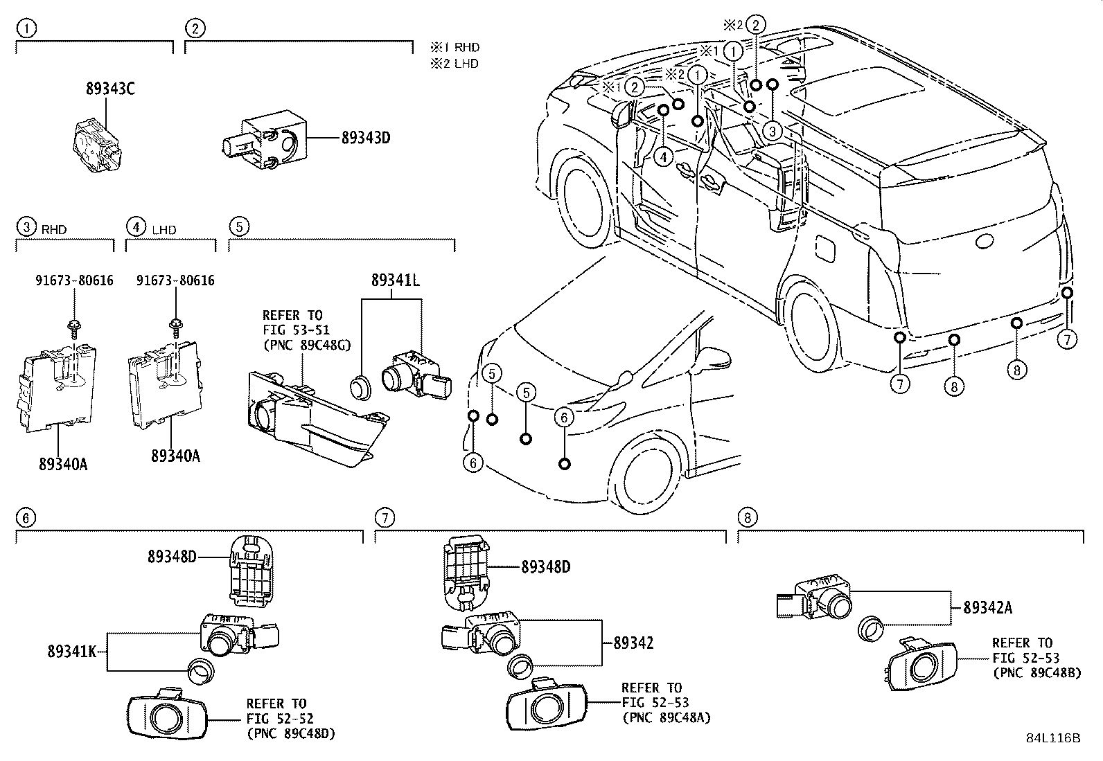 89340-58050 COMPUTER ASSY, CLEARANCE WARNING product image