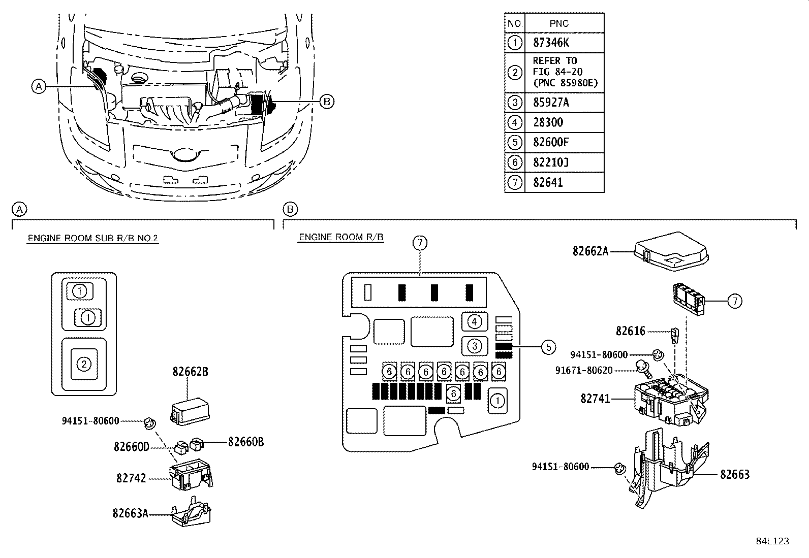 84820-52280 MASTER SWITCH ASSY, POWER WINDOW REGULATOR product image