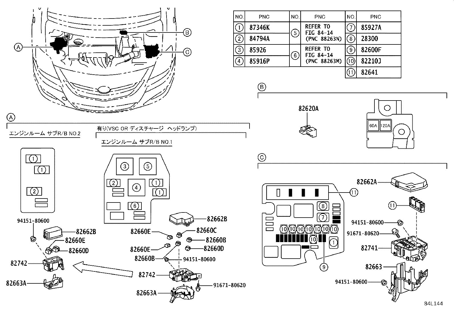 82730-52880 BLOCK ASSY, INSTRUMENT PANEL JUNCTION product image