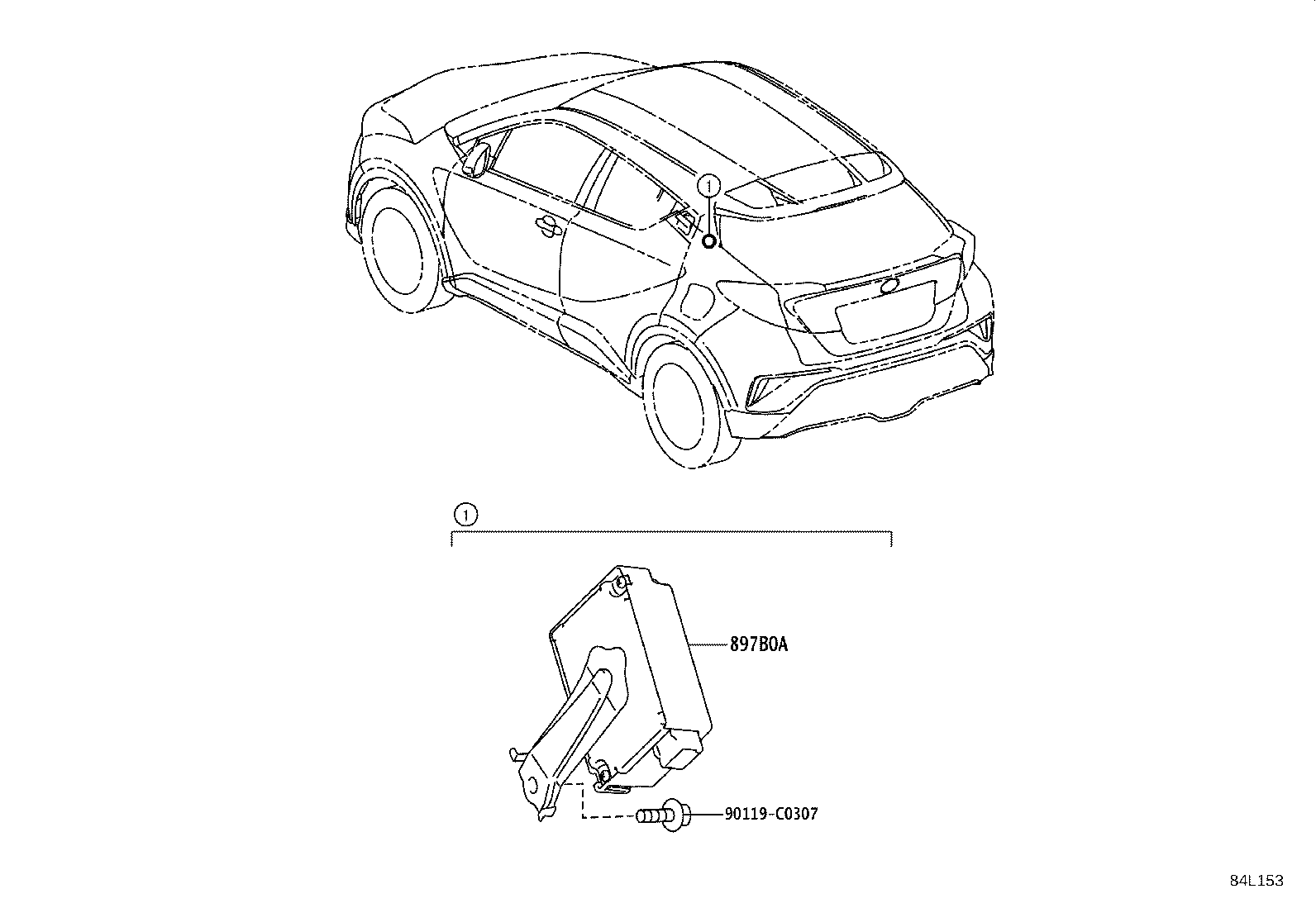 897B0-F4110 RECEIVER ASSY, ELECTRICAL KEY & TPMS product image