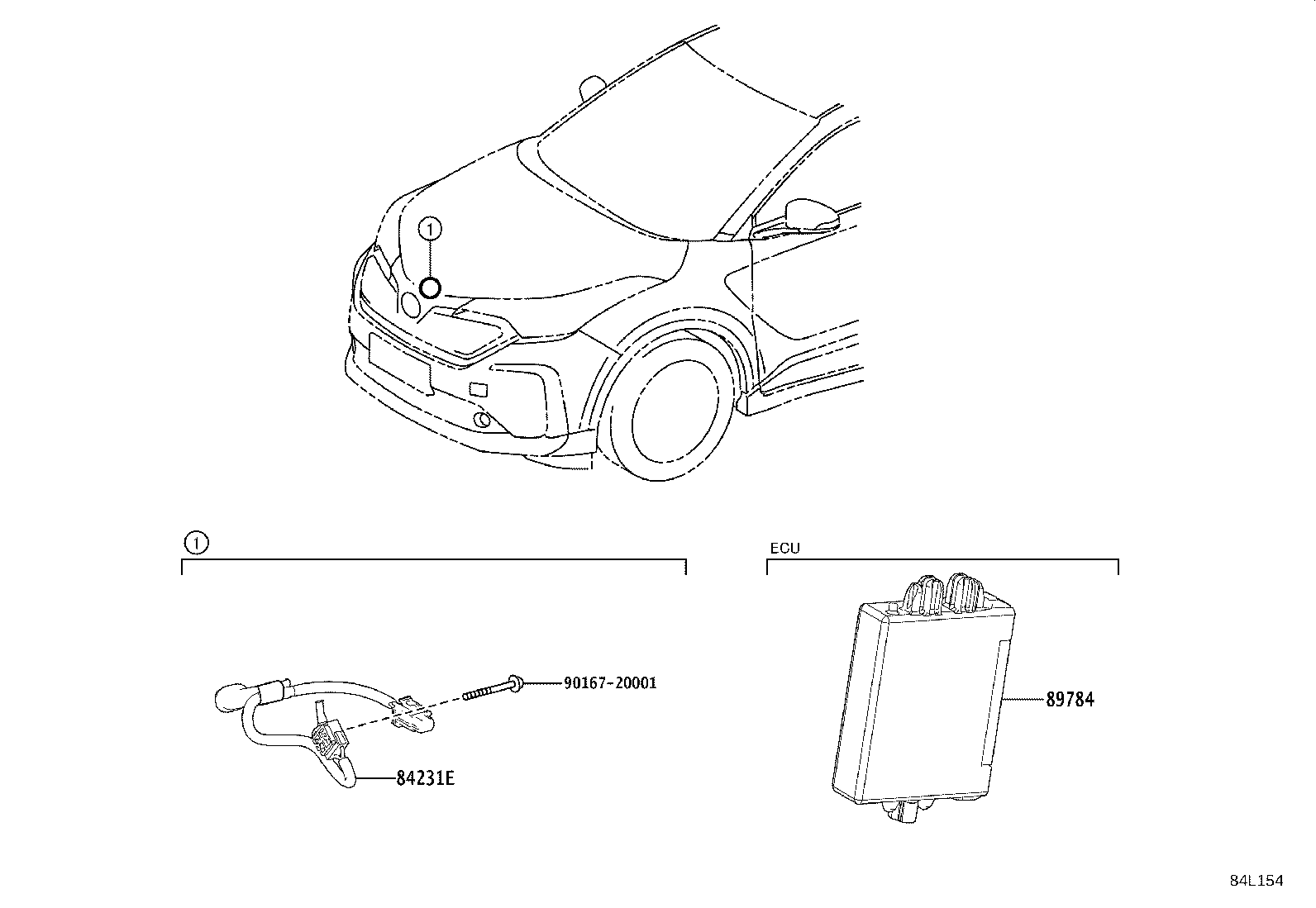 84237-F4030 SWITCH, COURTESY(FOR SECURITY) product image