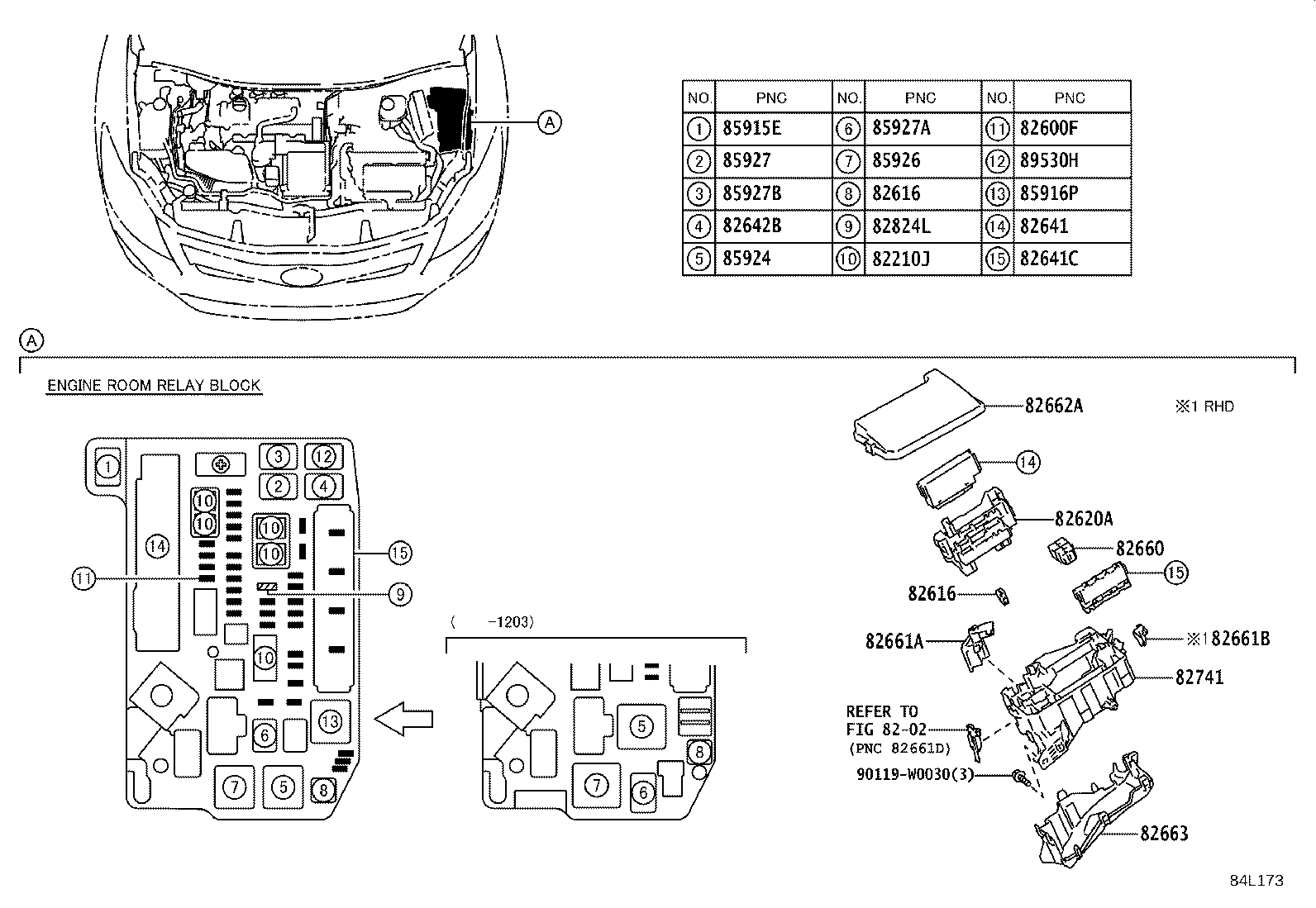 82730-02340 BLOCK ASSY, INSTRUMENT PANEL JUNCTION product image