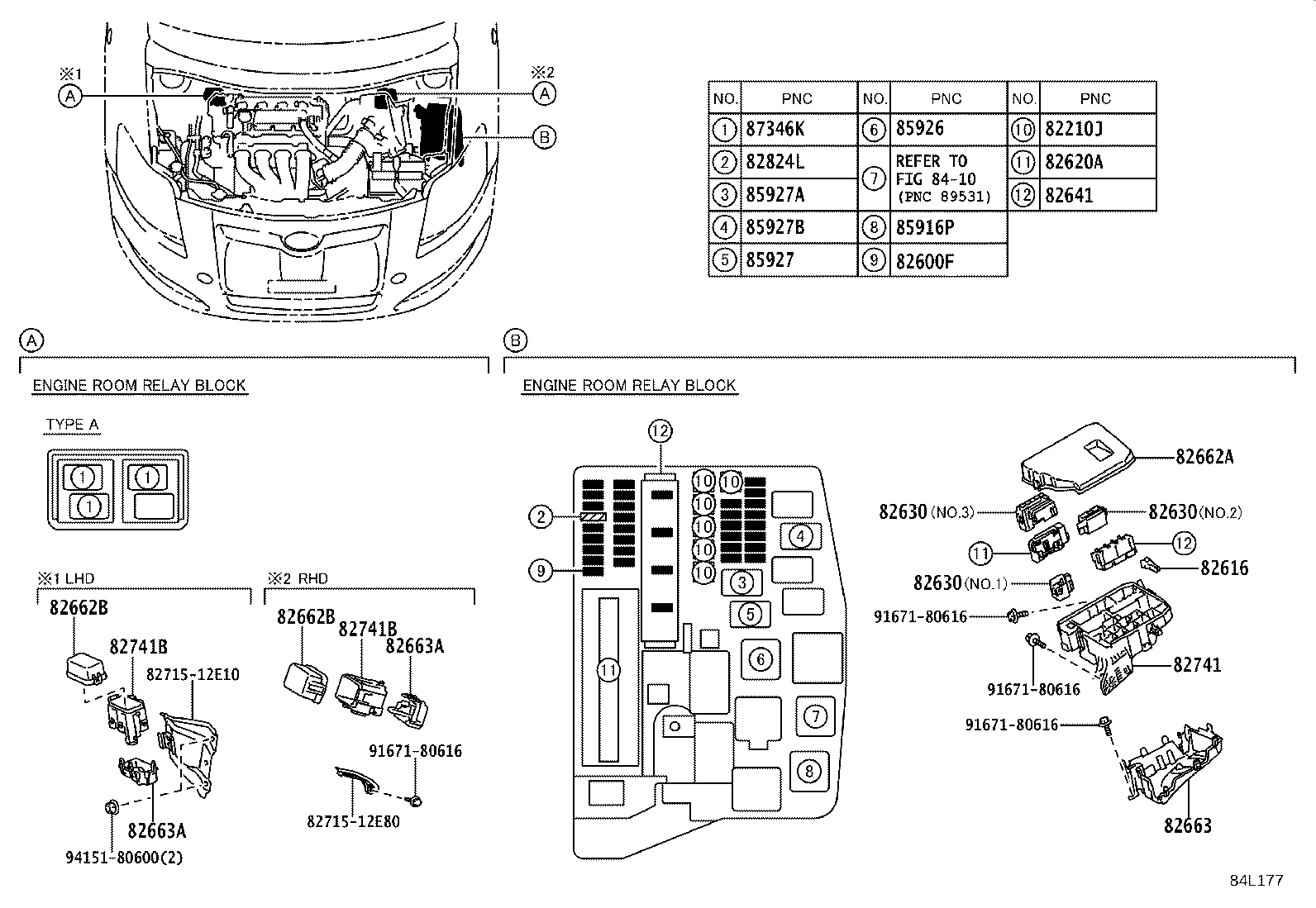 84140-02411 SWITCH ASSY, HEADLAMP DIMMER product image
