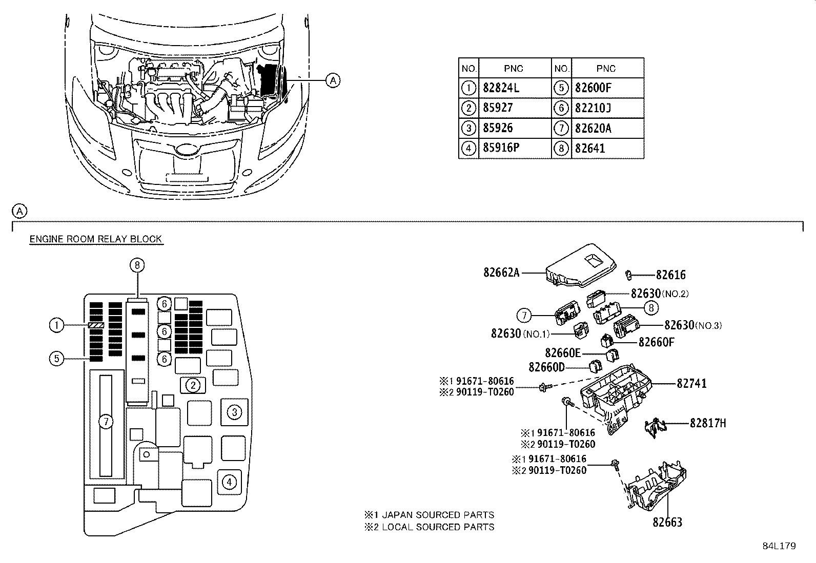 84140-02411 SWITCH ASSY, HEADLAMP DIMMER product image
