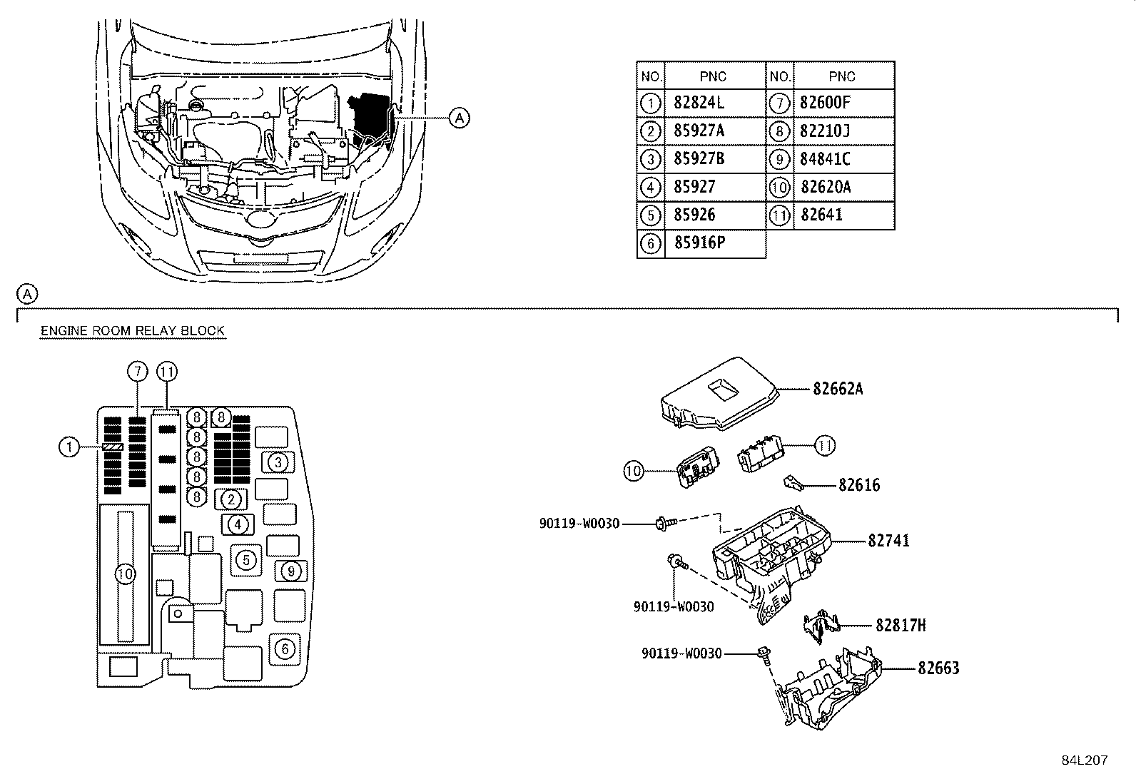 82730-05220 BLOCK ASSY, INSTRUMENT PANEL JUNCTION product image