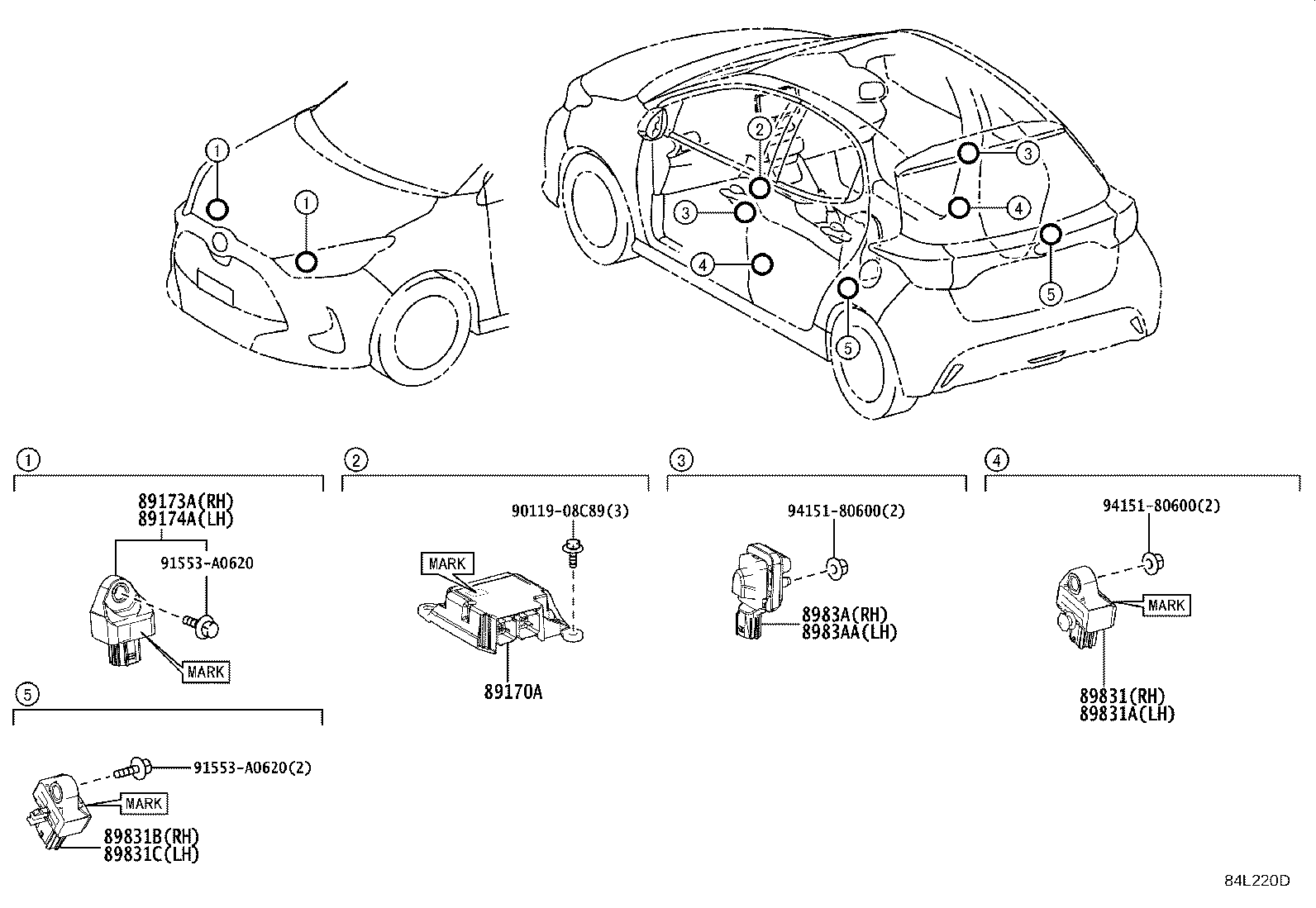 89170-52T40 COMPUTER ASSY, AIR BAG product image