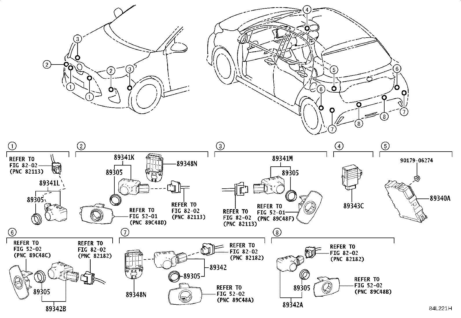 89340-52380 COMPUTER ASSY, CLEARANCE WARNING product image