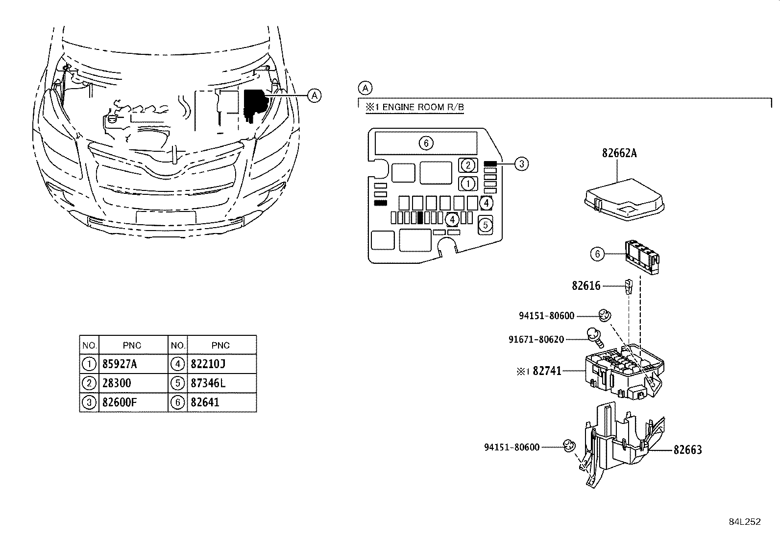 84152-52120 SWITCH, HEADLAMP LEVELING product image