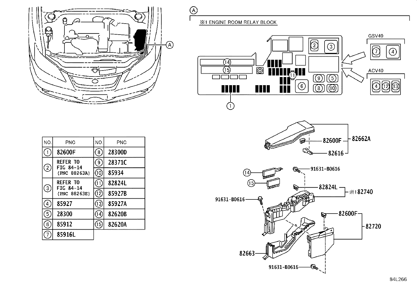 82620-07080 BLOCK ASSY, FUSIBLE LINK product image