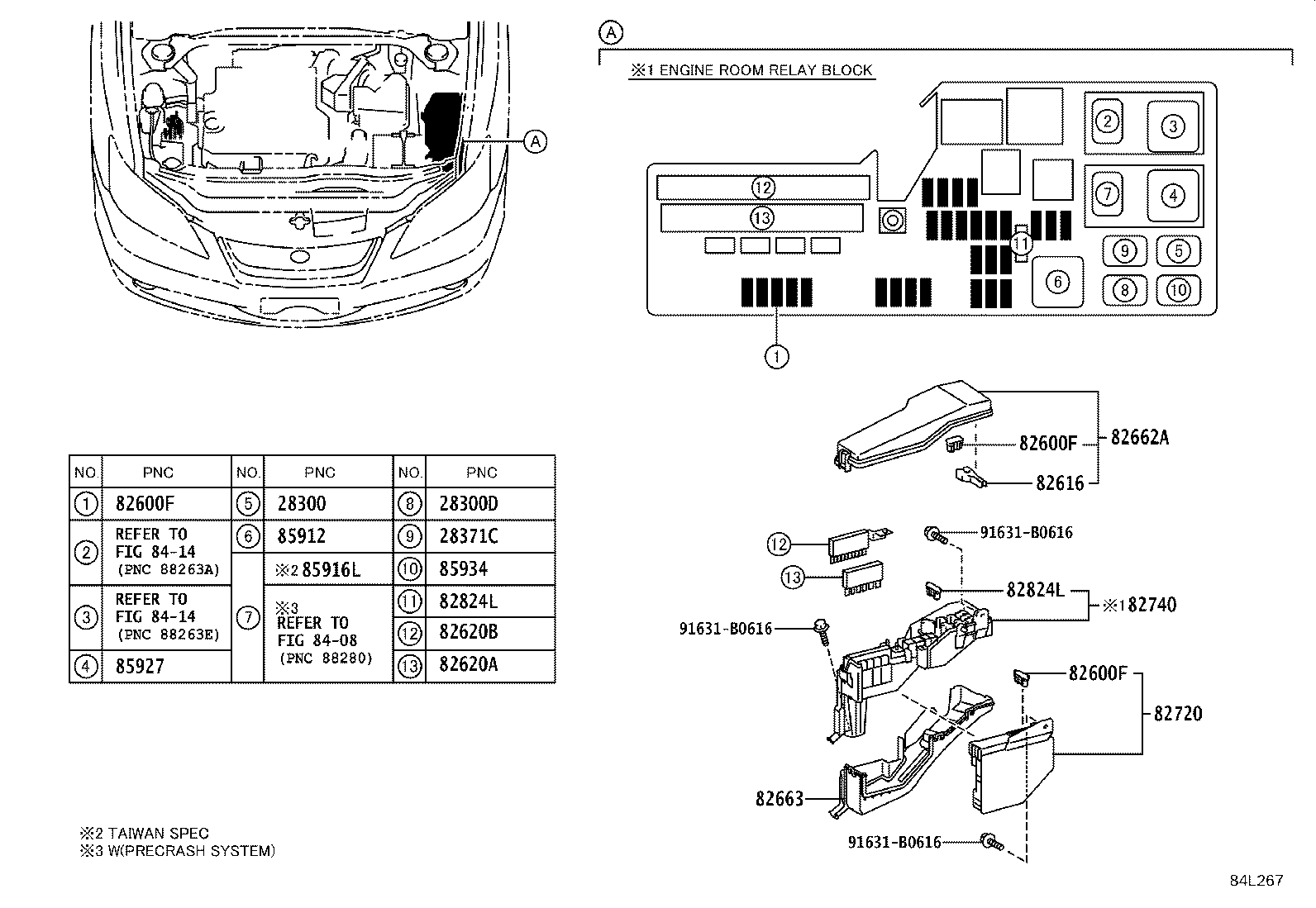 84652-33530 SWITCH ASSY, WINDSHIELD WIPER product image