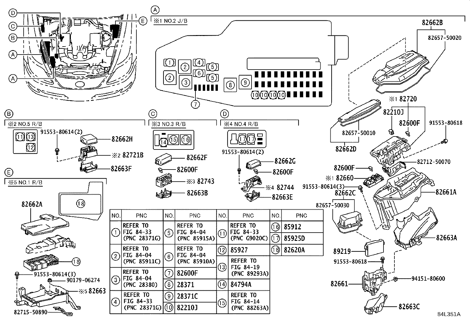 82663-50160 COVER, RELAY BLOCK, LOWER product image