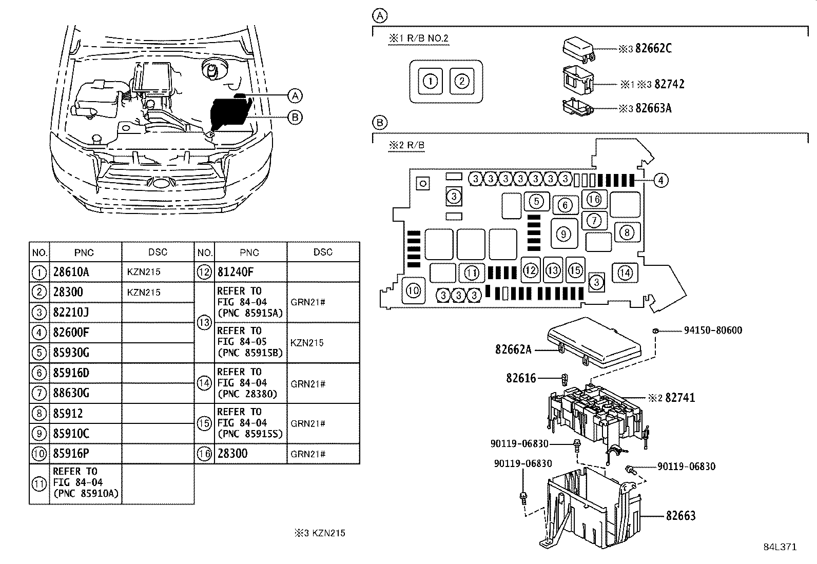 82662-3D110 COVER, RELAY BLOCK, UPPER, NO.1 product image