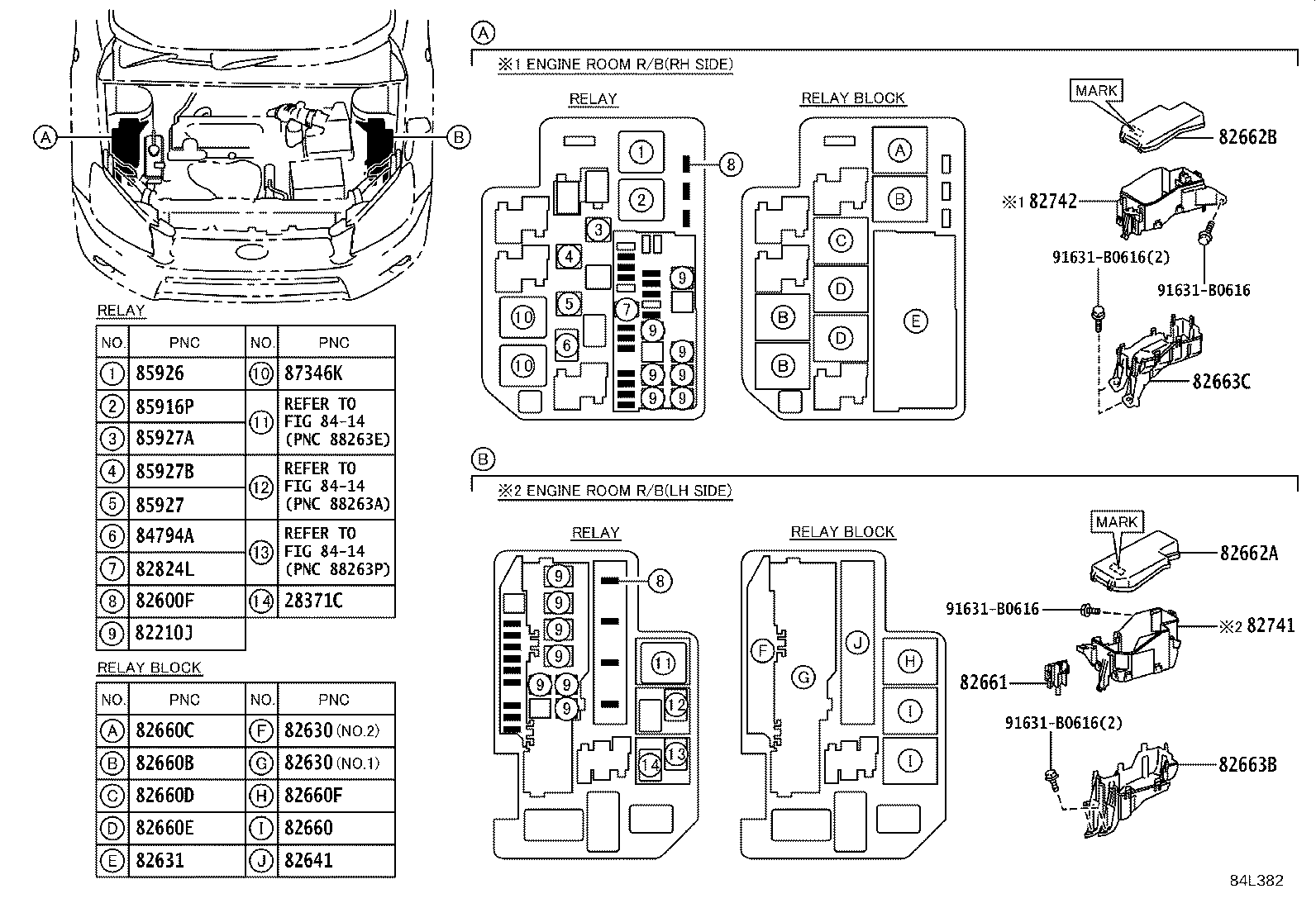 82730-42110 BLOCK ASSY, INSTRUMENT PANEL JUNCTION product image
