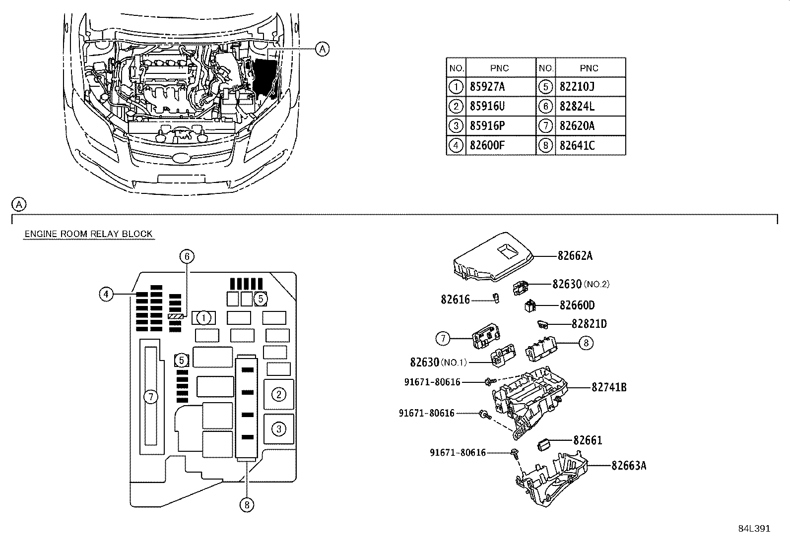 82631-12080 HOLDER ASSY, FUSE product image