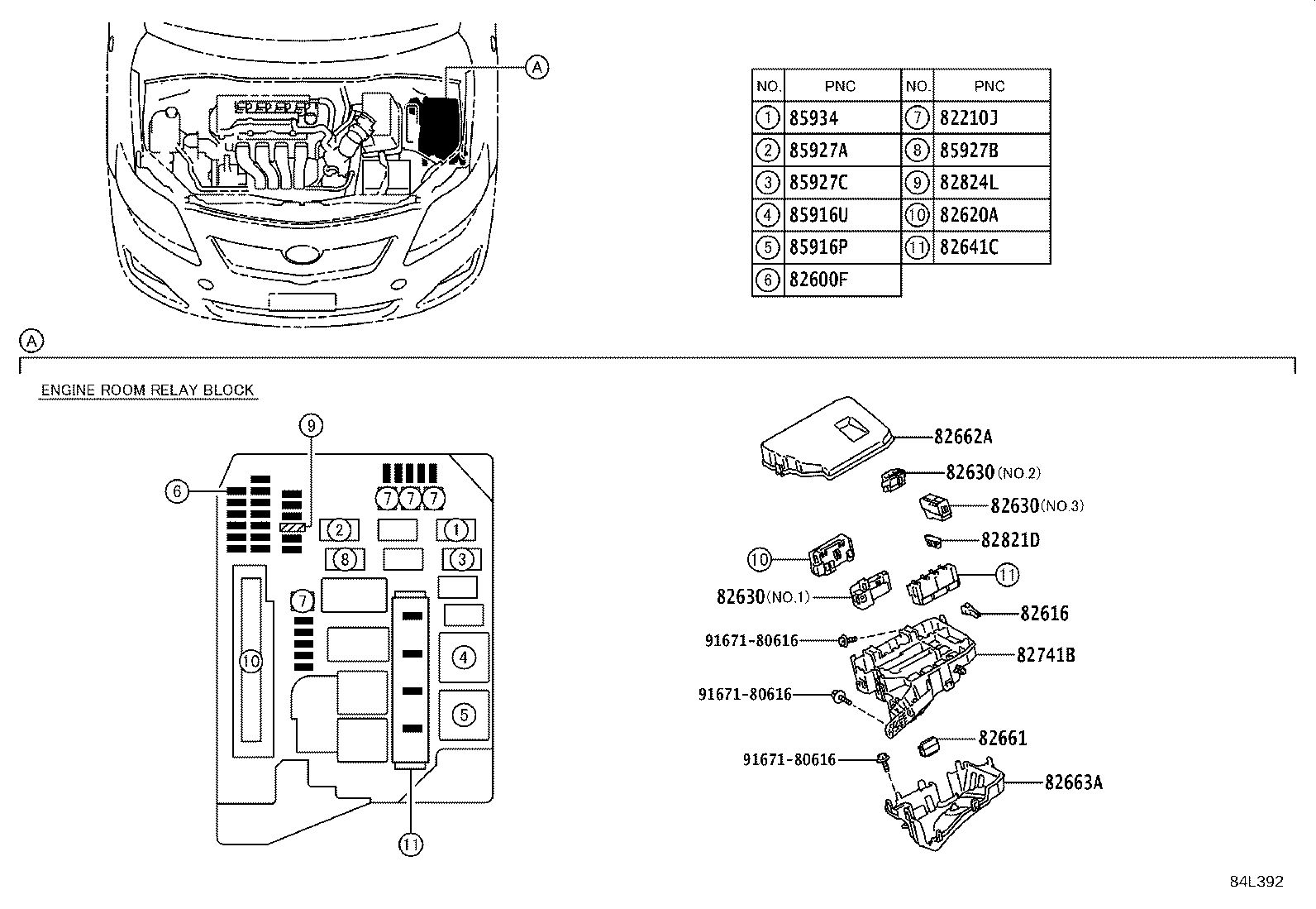 82631-12080 HOLDER ASSY, FUSE product image