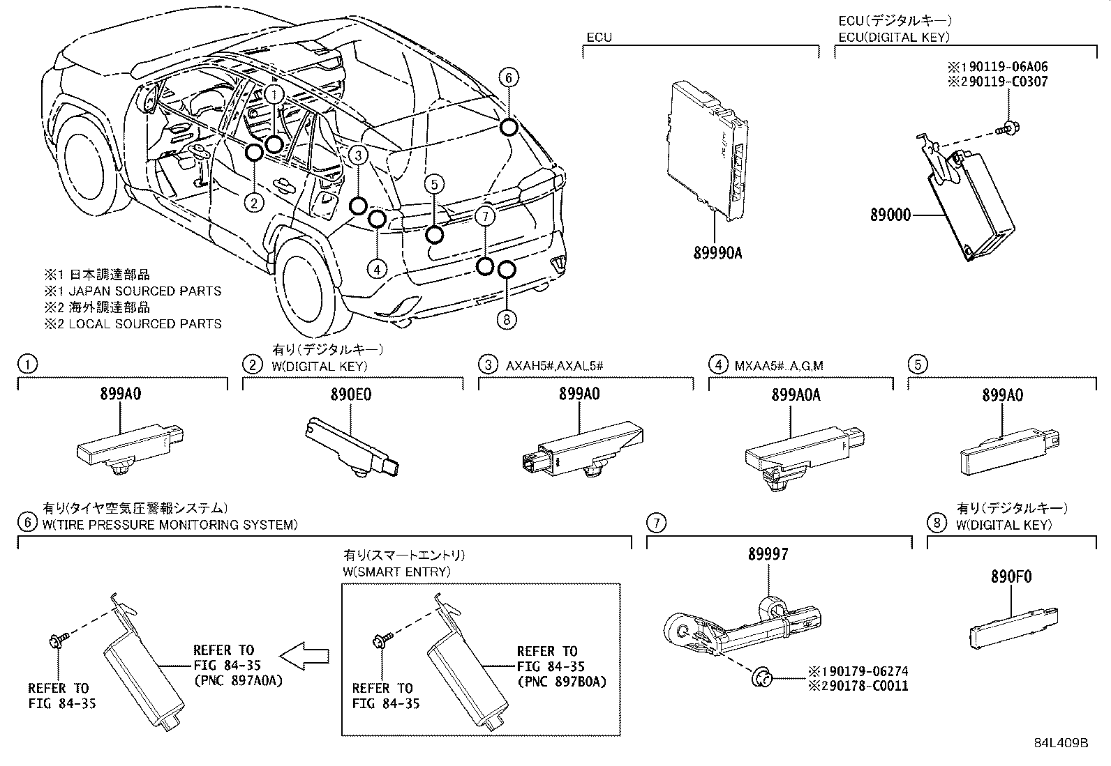 899H0-0R090 COMPUTER ASSY, SMART KEY product image