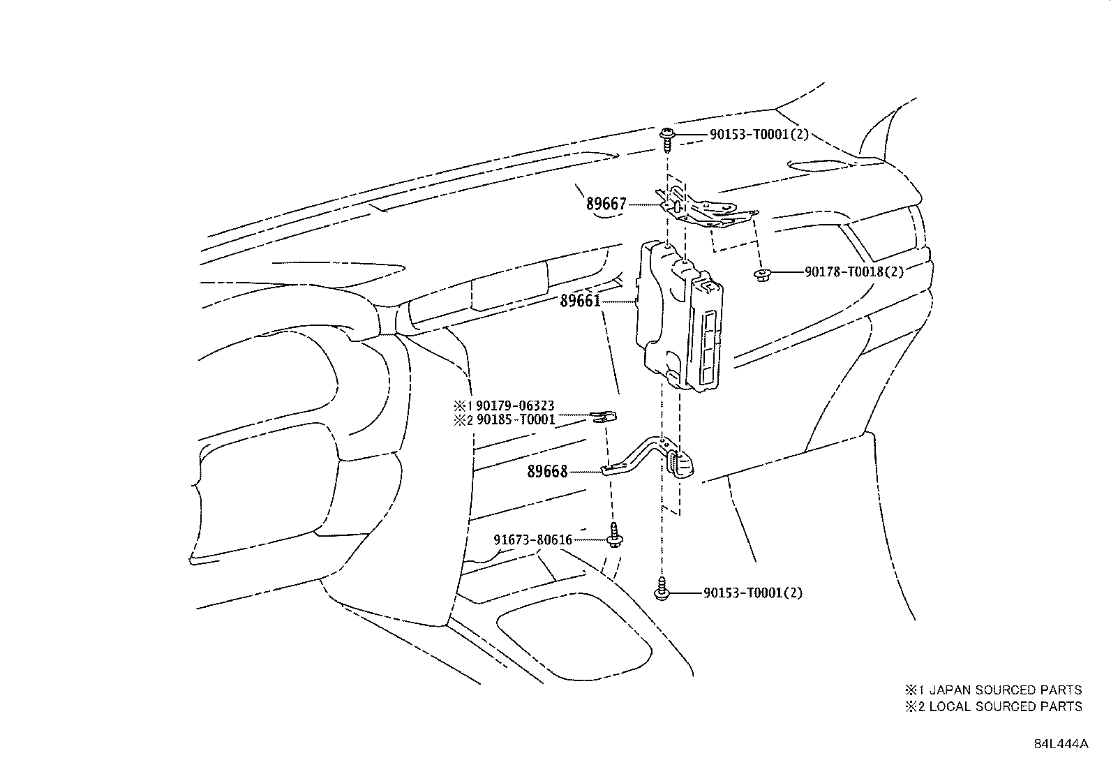 89421-71010 SENSOR, AIR PRESSURE product image