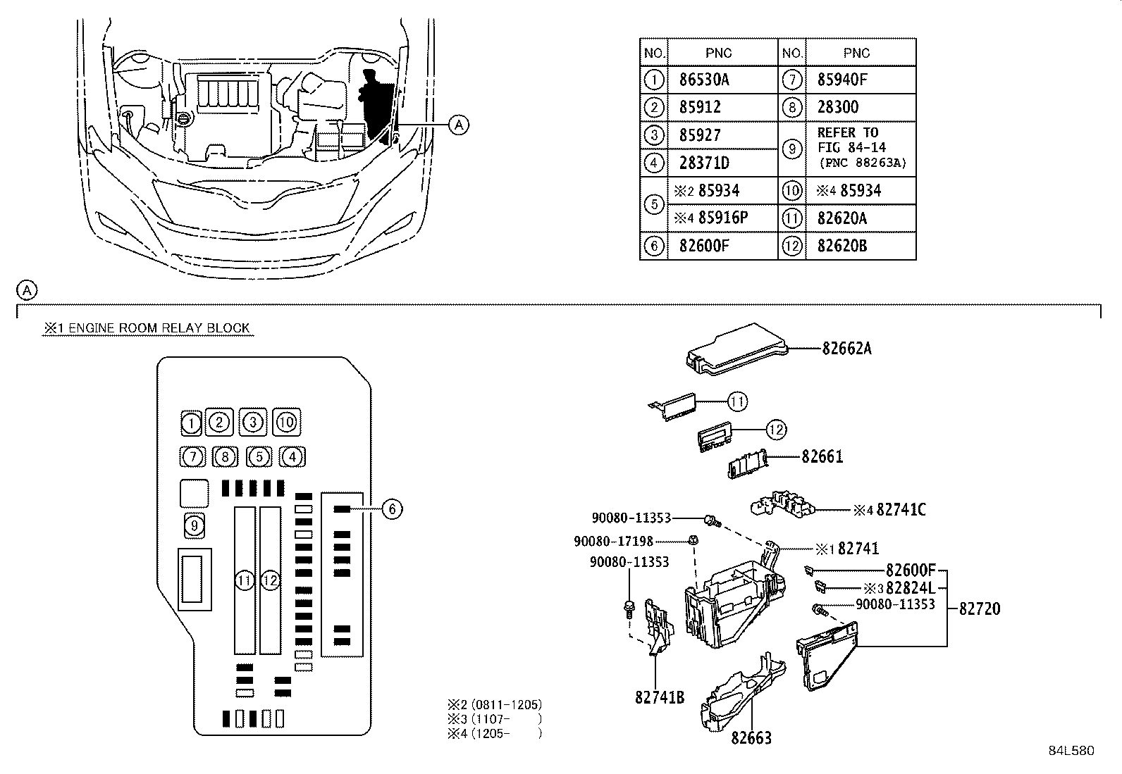 84140-0T080 SWITCH ASSY, HEADLAMP DIMMER product image