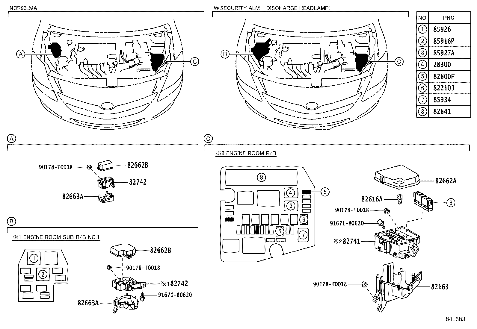84152-0D040 SWITCH, HEADLAMP LEVELING product image