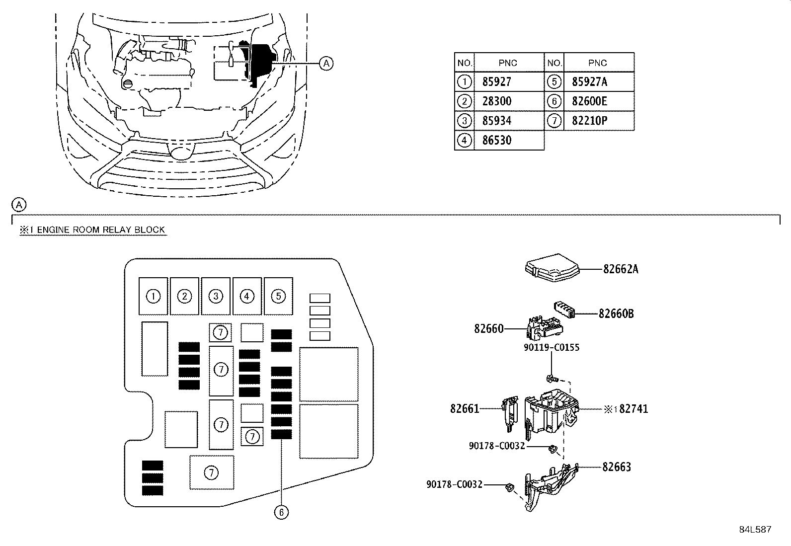 28859-0V010 HOLDER, BATTERY CURRENT SENSOR product image