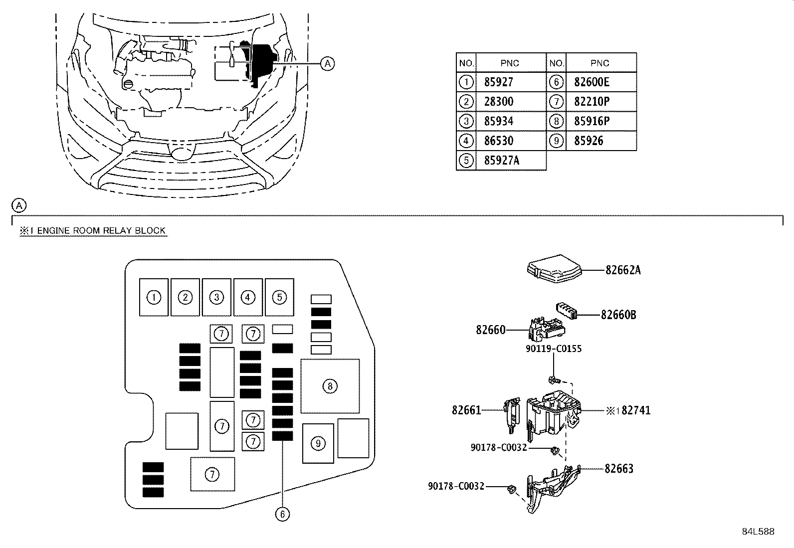 28859-0V010 HOLDER, BATTERY CURRENT SENSOR product image