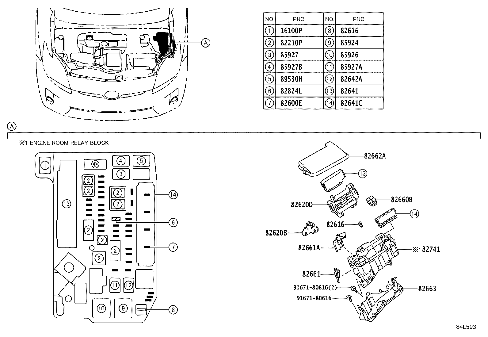 83950-47100 LAMP ASSY, TELLTALE product image