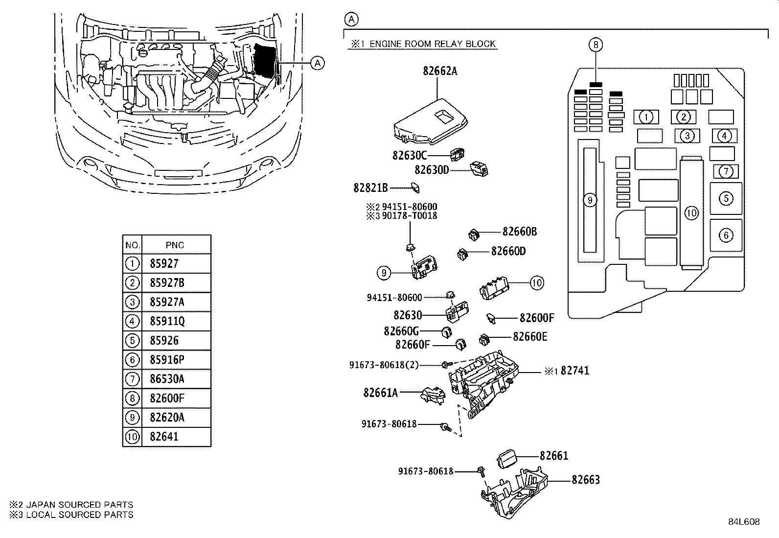 84152-12071 SWITCH, HEADLAMP LEVELING product image