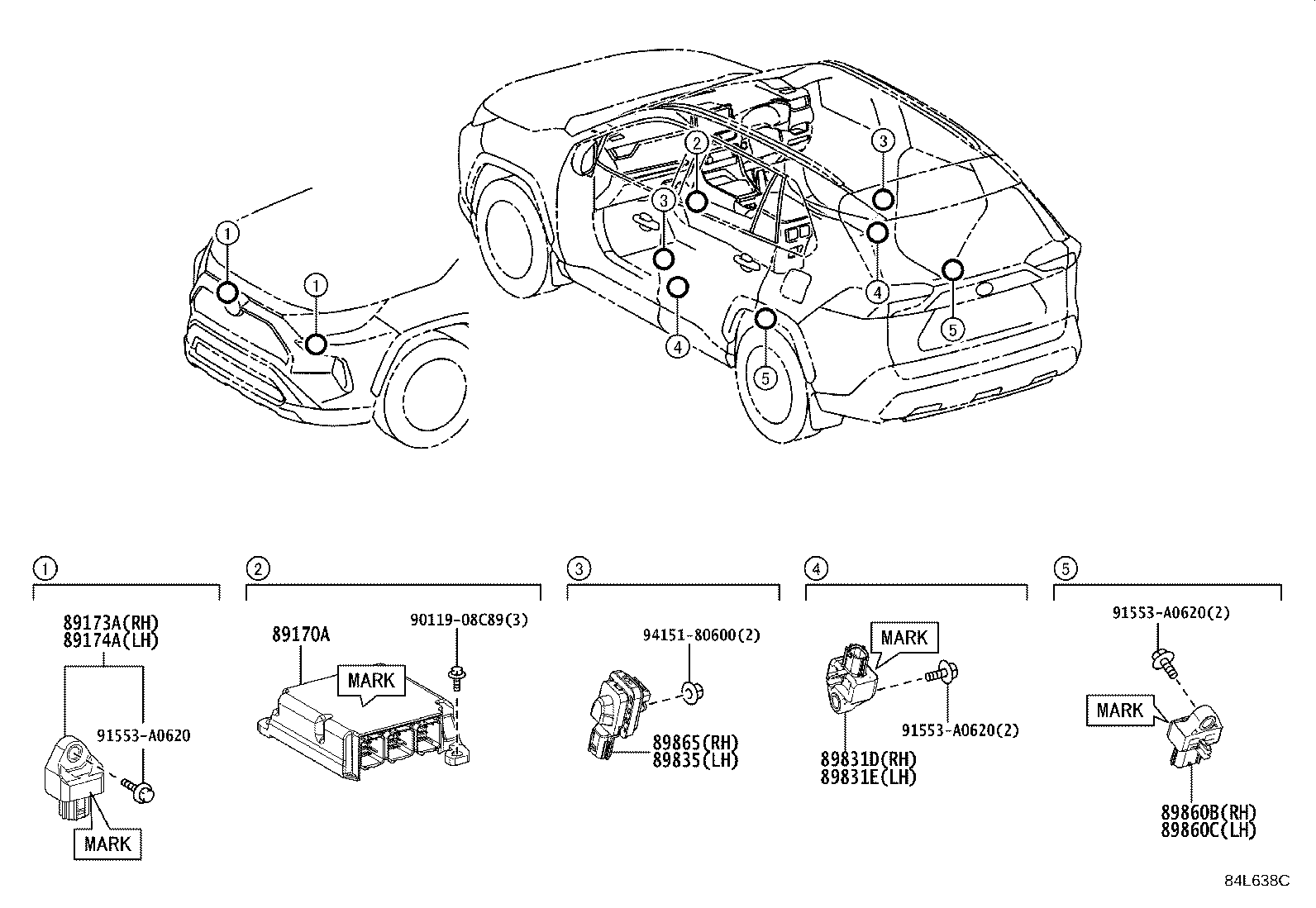 89170-42700 COMPUTER ASSY, AIR BAG product image