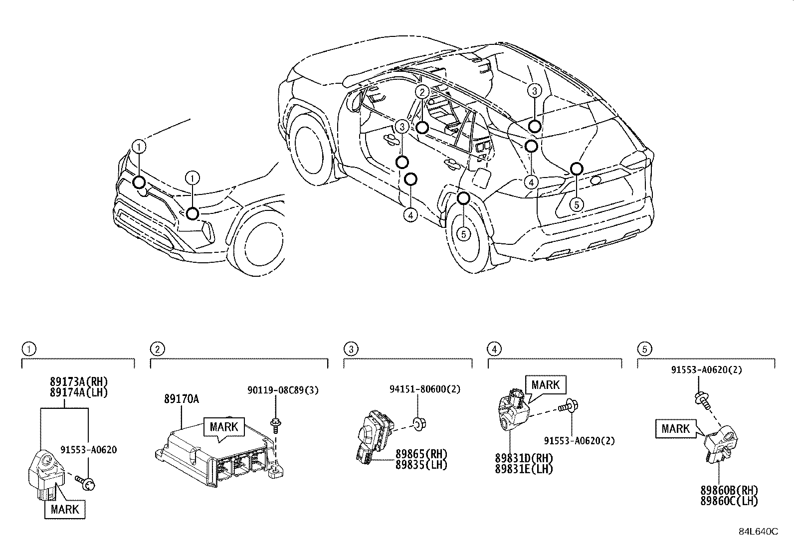 89170-42730 COMPUTER ASSY, AIR BAG product image