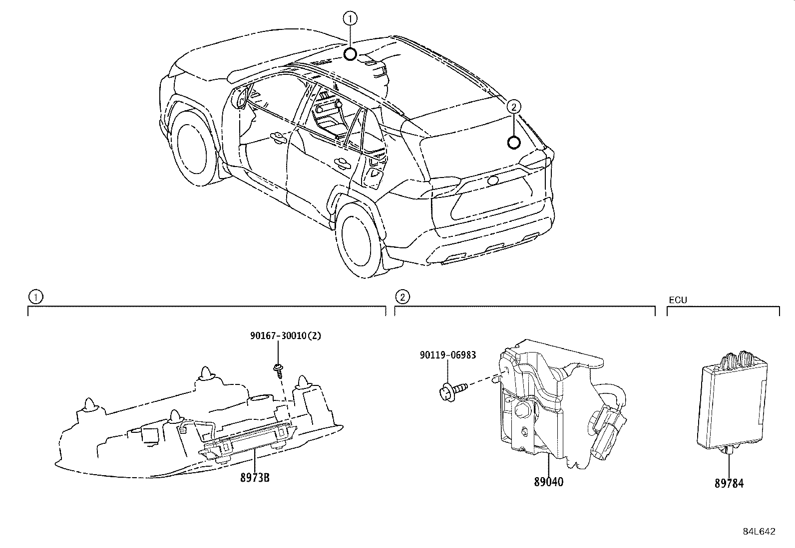 89040-42030 SIREN ASSY, THEFT WARNING product image