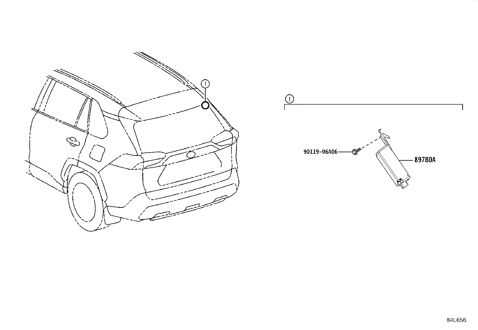 897B0-42220 RECEIVER ASSY, ELECTRICAL KEY & TPMS product image