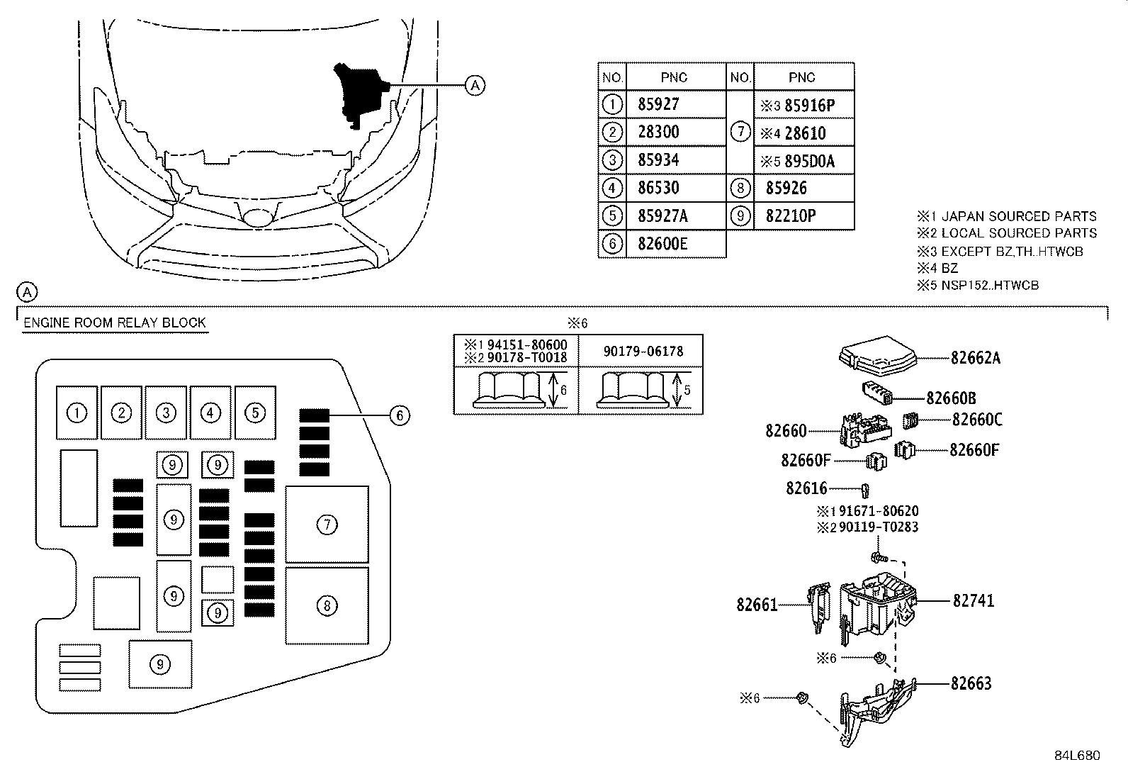 28559-0Y050 BRACKET, GLOW PLUG CONTROLLER, NO.1 product image