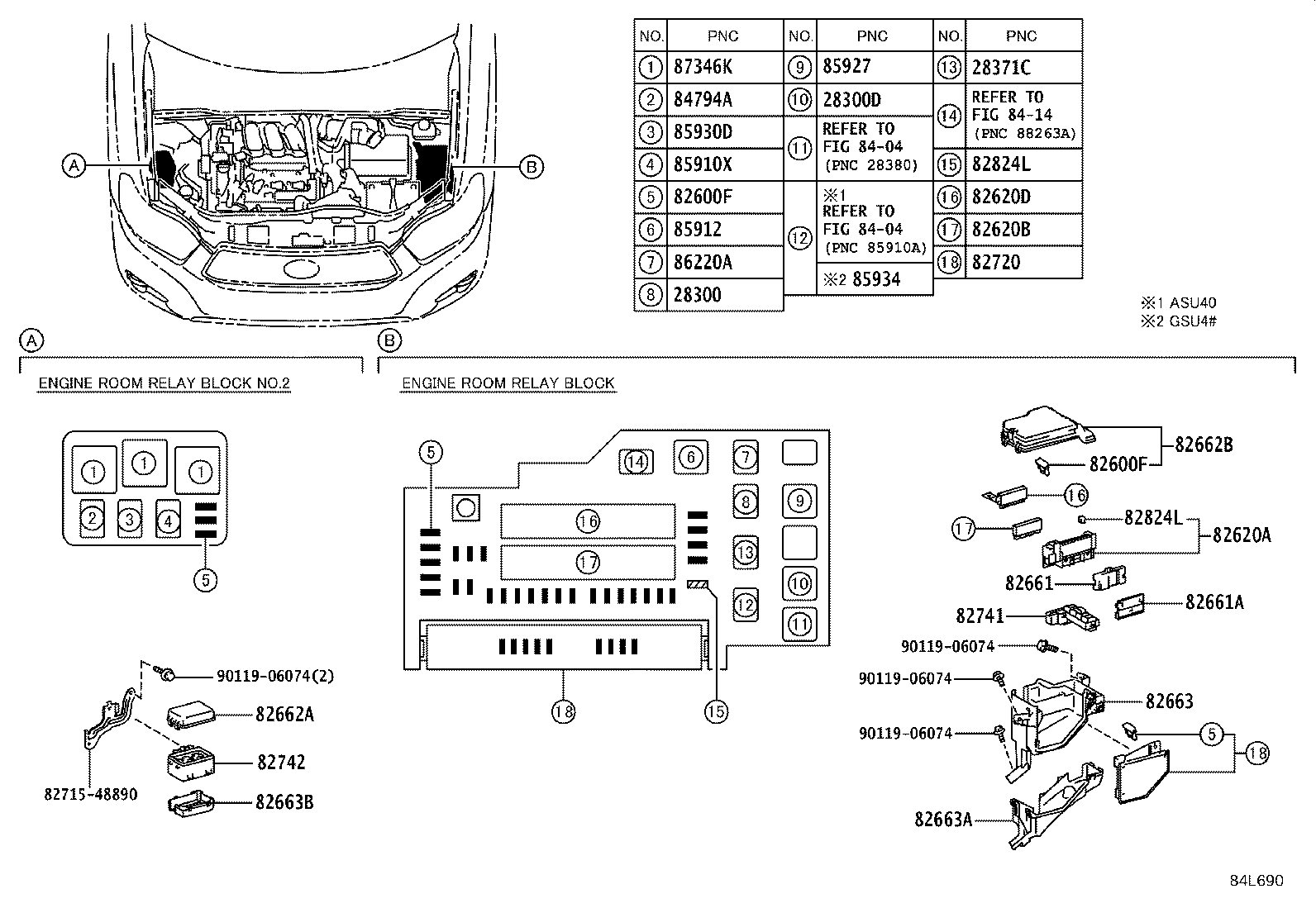 82730-48890 BLOCK ASSY, INSTRUMENT PANEL JUNCTION product image