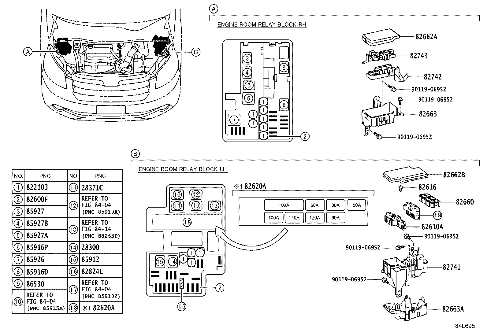 82610-28080 BLOCK ASSY, FUSE product image