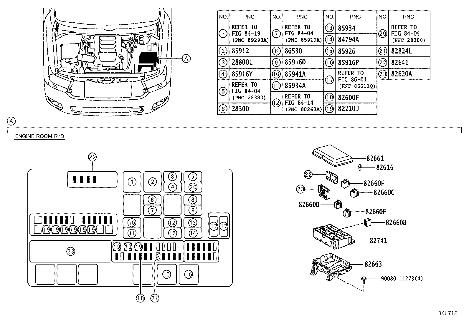 84332-0C020 SWITCH ASSY, HAZARD WARNING SIGNAL product image