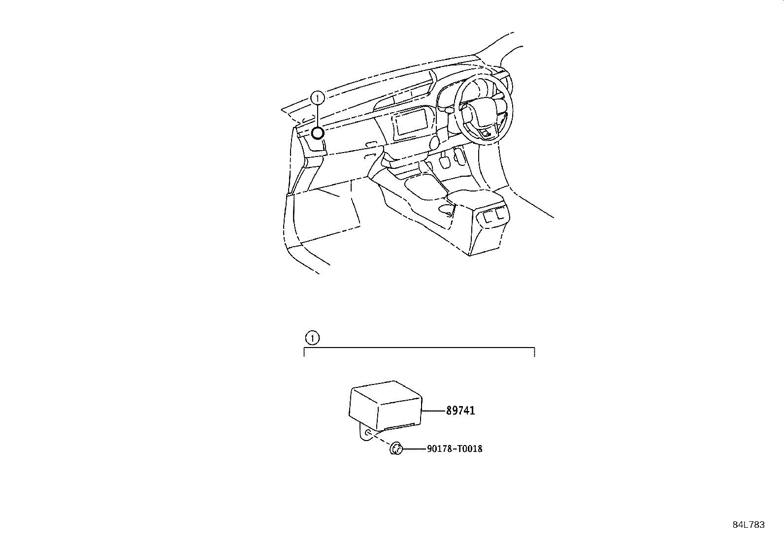 89741-0K320 RECEIVER, DOOR CONTROL product image