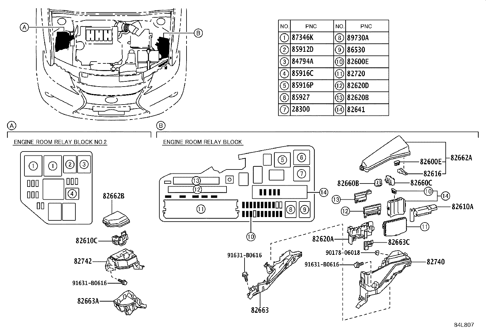 84113-06010 BRACKET, SWITCH, NO.1 product image