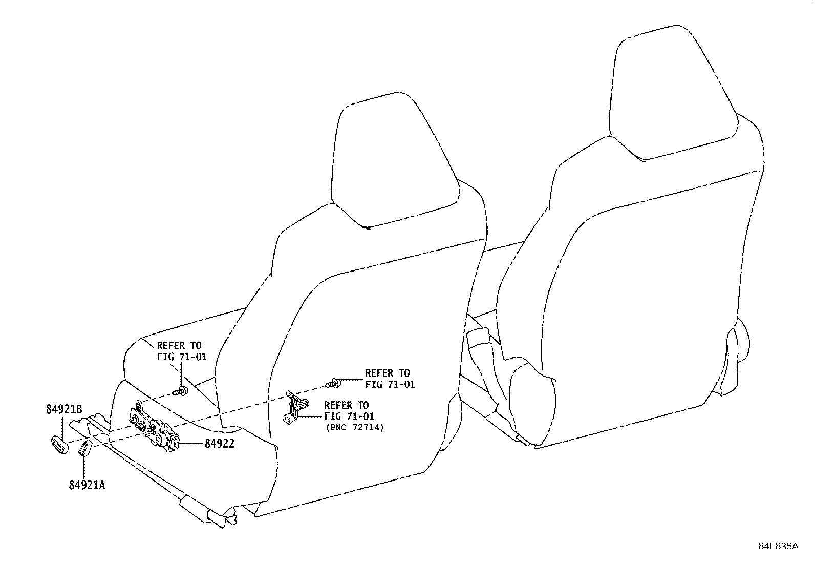 82662-F4100 COVER, RELAY BLOCK, UPPER, NO.2 product image