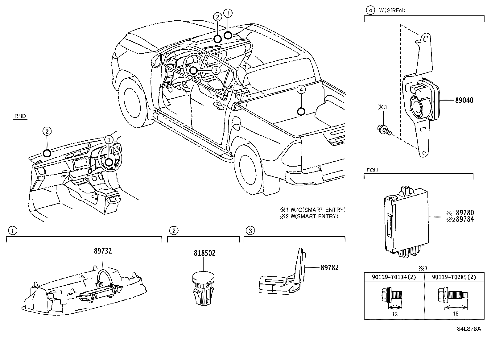 Toyota 89782-0K150 COIL, TRANSPONDER KEY