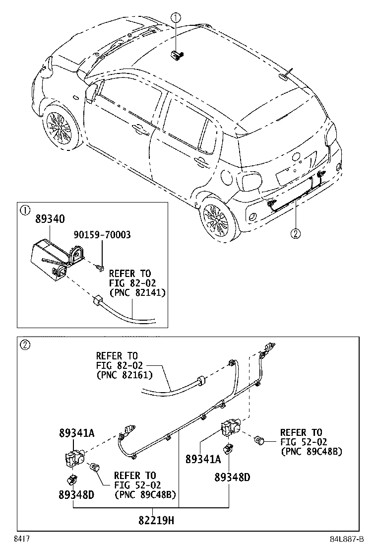 89340-B1070 COMPUTER ASSY, CLEARANCE WARNING product image